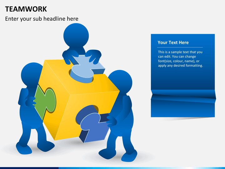 Teamwork PowerPoint Template SketchBubble