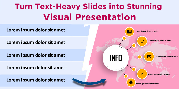Turn Text-Heavy Slides into Stunning Visual Presentation