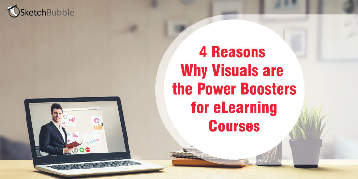 4 reasons why visuals are the power boosters for elearning courses blog banner