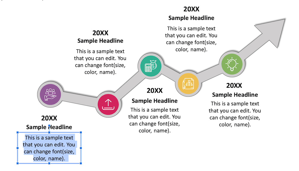 select the part of the text that you want to highlight.