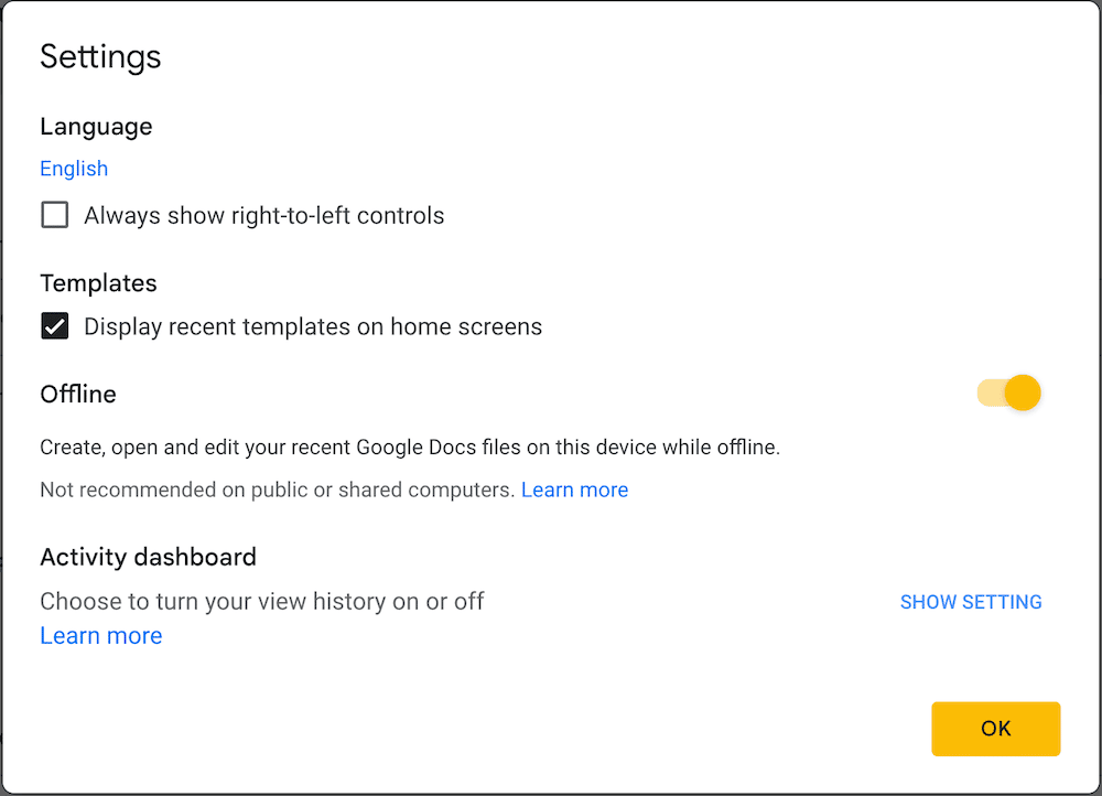 Offline mode in Google slides