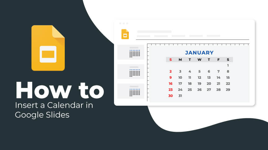 How to Insert a Calendar in Google Slides