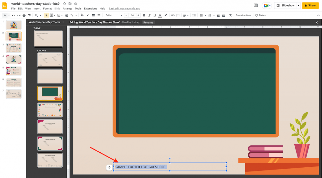edit text box in google slides