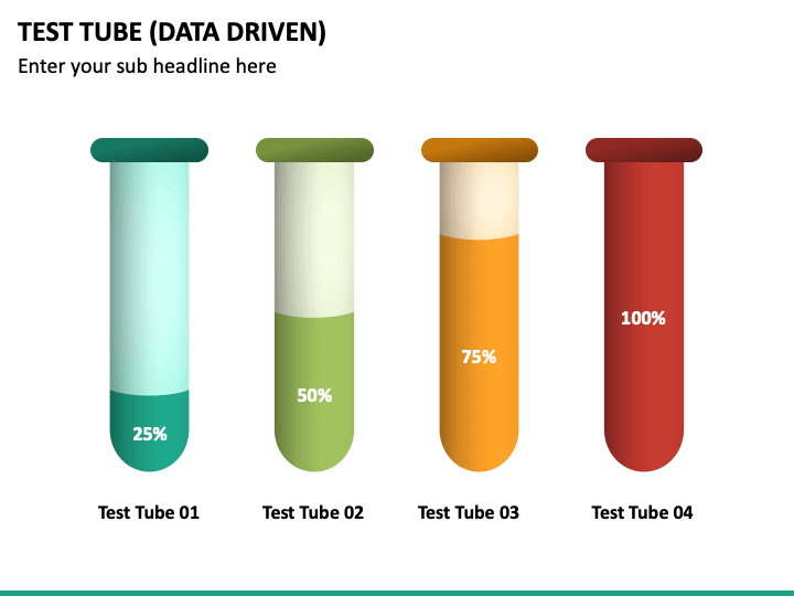 Data Driven Test Tube PPT Template