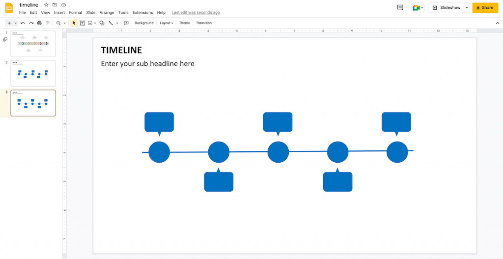 Adjust shapes in Google Slides