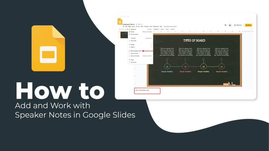 How to Add and Work with Speaker Notes in Google Slides