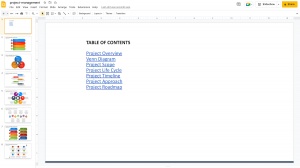 How to Create a Table of Contents in Google Slides?