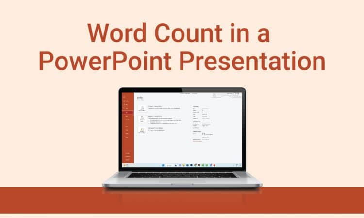 Word Count in Your PowerPoint Presentation
