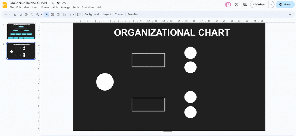 Copy Paste Shapes in Google Slides