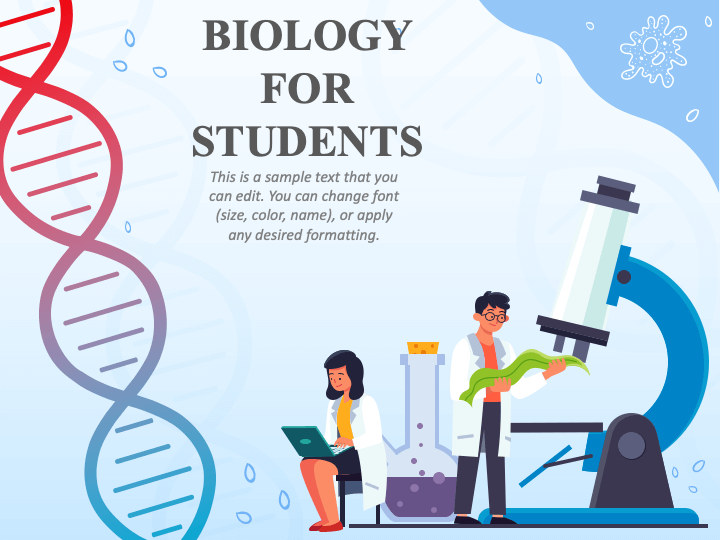 Biology for Students Google Slides template