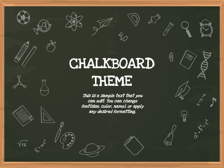 Chalkboard theme for Google Slides