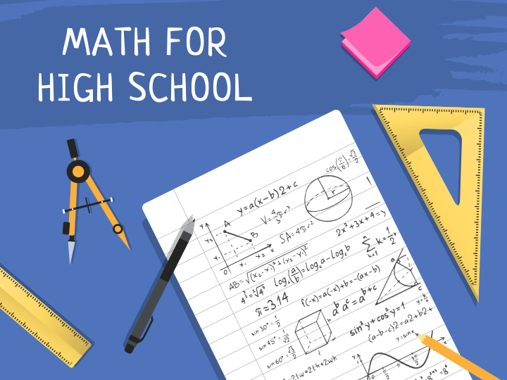 Math for high school Google Slides template