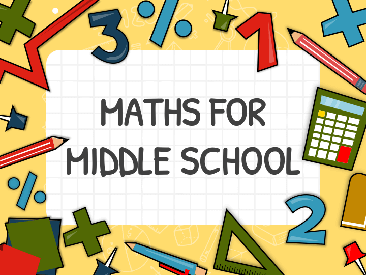 Maths for Middle School Google Slides template