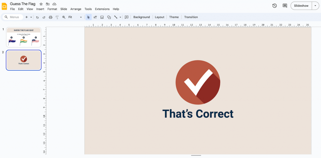 Create a Quiz in Google Slides - Part 5