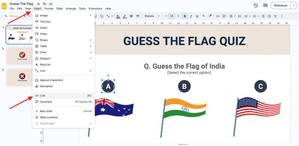 Create a Quiz in Google Slides - Part 7