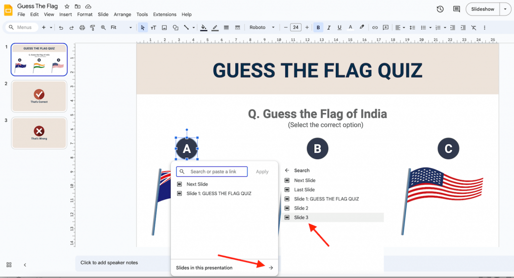 Create a Quiz in Google Slides - Part 8