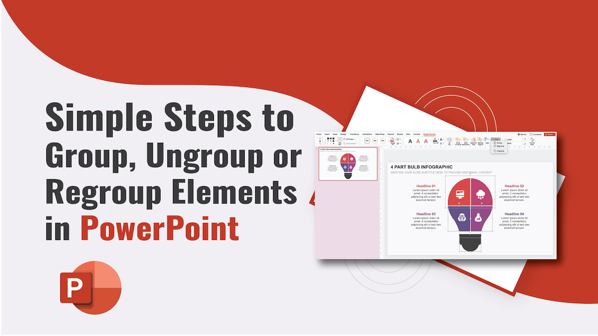 Grouping, Ungrouping, and Regrouping Elements in PowerPoint