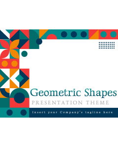 Miniatura de PowerPoint con tema de formas geométricas