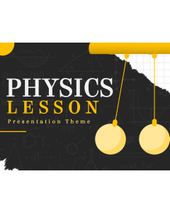 Miniatura de PowerPoint del tema de la lección de física