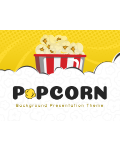 Tema Latar Belakang Popcorn PPT Thumbnail