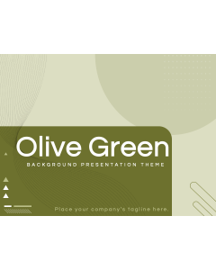 Tema sfondo verde oliva miniatura PPT