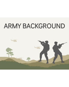 陸軍の背景テーマのPPTサムネイル