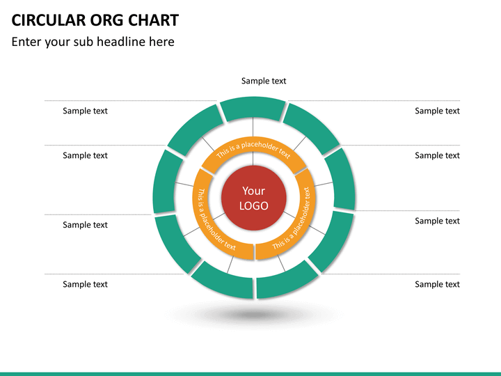 Circular ORG Chart PowerPoint Template  SketchBubble