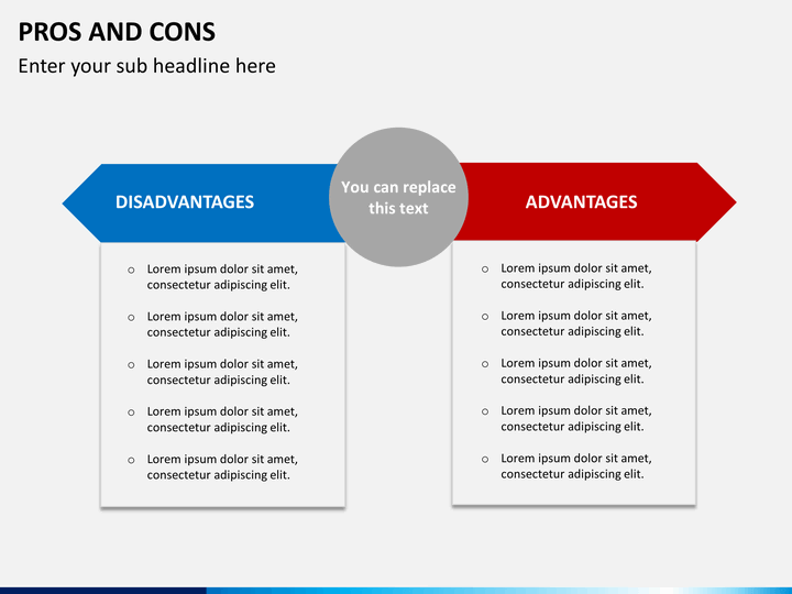 Pros and Cons PowerPoint Template SketchBubble