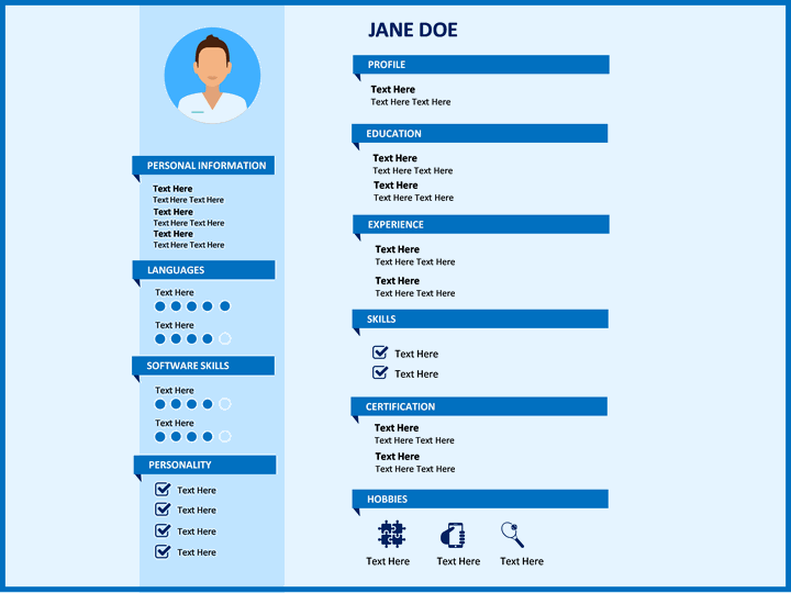 professional resume powerpoint template
