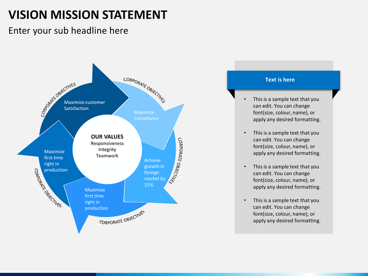 Vision Mission Statement PowerPoint Template | SketchBubble